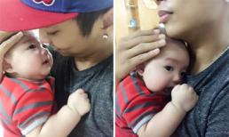 Khoảnh khắc tình cảm của Phan Hiển bên con trai gây 'sốt'