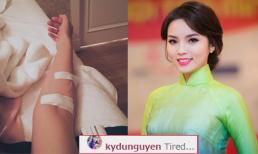 Hoa hậu Kỳ Duyên phải truyền nước vì mệt mỏi sau scandal thẩm mỹ?