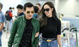 Trần Bảo Sơn tình tứ cùng Vũ Ngọc Anh giữa sân bay