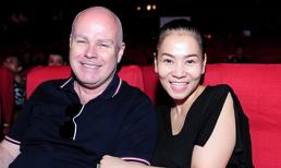 Chồng Tây ‘tháp tùng’ Thu Minh đi tổng duyệt Hoa hậu Hoàn vũ Việt Nam