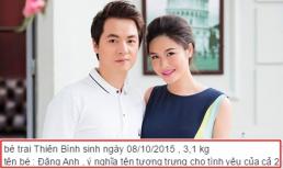 Vợ Đăng Khôi đã hạ sinh con trai nặng 3,1 kg