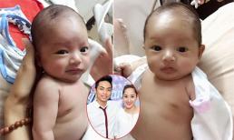 Biểu cảm 'đáng yêu đến nghẹt thở' của con trai Phan Hiển - Khánh Thi