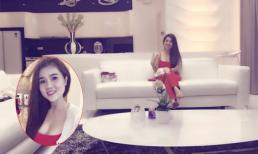 Chị Ngọc Trinh diện trang phục gợi cảm đến thăm nhà triệu đô của em gái