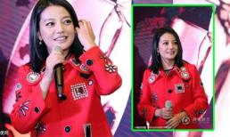 Triệu Vy bị chê 'quê mùa' vì áo quá lòe loẹt