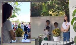 Ngọc Trinh gây xúc động khi viếng mộ mẹ