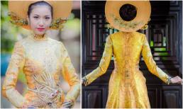 Quốc phục lộng lẫy của Á khôi Thúy Vân tại Hoa hậu Quốc tế 2015