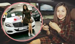 Vân Trang khoe xế hộp siêu sang mới tậu