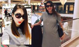 Ngọc Quyên khoe bụng bầu ở những tháng cuối thai kỳ