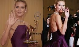 Cựu siêu mẫu Victoria's Secret - Heidi Klum gầy trơ xương trên thảm đỏ