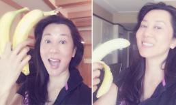 MC Kỳ Duyên để mặt mộc chia sẻ cách làm đẹp với chuối