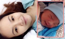 Anh Thúy X-Factor khoe ảnh con trai mới sinh 