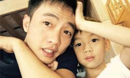 Vắng Hạ Vi, Cường Đô la đưa Subeo đi ăn sáng