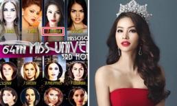 Phạm Hương lại 'oanh tạc' các bảng xếp hạng Miss Universe 2015