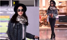 Lưu Diệu Phi nổi bật với phong cách 'sang chảnh' tại sân bay