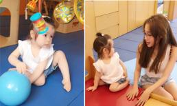 Elly Trần và con gái Cadie 'tông xuyệt tông' cùng chơi bóng