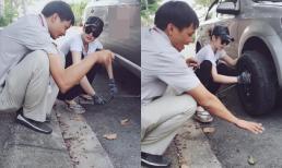 Angela Phương Trinh gây bất ngờ khi học sửa xe ô tô
