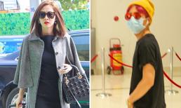 Đặng Thu Thảo diện hàng hiệu nổi bật, Sơn Tùng kín mít ở sân bay