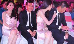 Thủy Tiên chăm sóc Công Vinh kỹ lưỡng giữa sự kiện