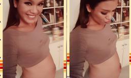 Phương Vy Idol khoe bụng bầu lùm lùm