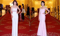 Mai Thu Huyền - Trần Thị Quỳnh khoe dáng trên thảm đỏ thời trang Tammy