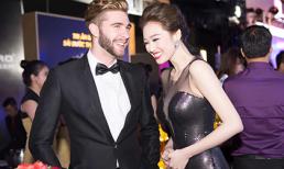 Khánh My quấn quýt bên trai Tây không rời