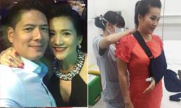 Bà xã Bình Minh bị tai nạn rạn nứt xương