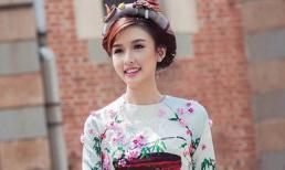 Nữ hoàng trang sức Phương Chi cực chất trong trang phục áo dài cách tân