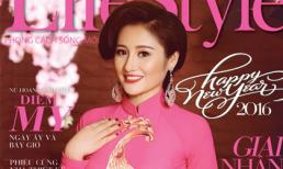 Viên Hoàng Thu xuất hiện rạng rỡ trên trang bìa của Tạp chí xuân