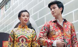 ‘Nàng xuân’ Hoàng Oanh dịu dàng sánh bước bên Huỳnh Anh