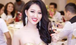 Hoa hậu Huỳnh Thúy Anh đẹp quyến rũ trong dạ tiệc đầu xuân 2016