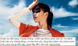 Siêu mẫu Hà Anh: 'Họ sẵn sàng chung chồng miễn sao được hạnh phúc'