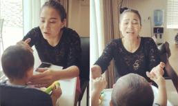 Thu Minh hát dỗ con trai bằng tiếng Anh cực hay