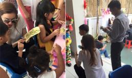 Hồ Ngọc Hà và Cường Đô la đưa con trai đi dự ngày hội gia đình