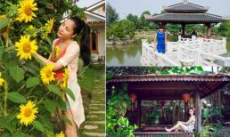 Những khu vườn rộng thênh thang đáng mơ ước của sao Việt