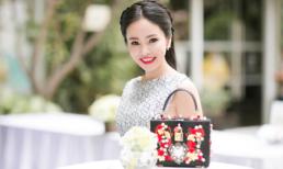 Á hậu Hạ My cực sang chảnh với túi váy hàng hiệu