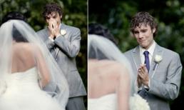 Khoảnh khắc ngôn tình khi lần đầu nhìn thấy cô dâu của mình