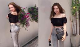 Elly Trần mặc đồ giản dị nhưng vẫn gợi cảm