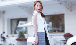 Khánh Thi ‘trốn’ chồng con xuống phố với street style trẻ trung