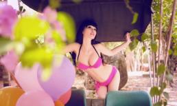 Lê Kiều Như nóng bỏng khi mặc bikini tự thiết kế