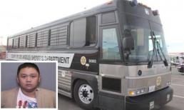 Minh Béo được áp giải bằng xe bus đến buổi luận tội