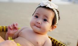 Con gái Hà Kiều Anh mím môi, mắt tròn xoe cực yêu