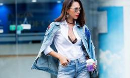 Minh Triệu diện đồ jean sành điệu và gợi cảm