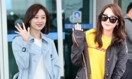 Dara (2NE1), Kim Ji Won đẹp rạng ngời tại sân bay từ sáng sớm