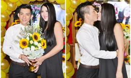 Ông xã hôn Phi Thanh Vân đắm đuối trong tiệc sinh nhật