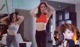 Video Ngọc Trinh học nhảy tại nhà khoe vòng eo con kiến