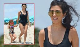 Chị gái Kim khoe dáng thon gọn ngỡ ngàng dù đã 3 lần sinh nở