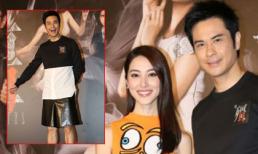 Trịnh Gia Dĩnh mặc váy dự sự kiện cùng bạn gái Hoa hậu