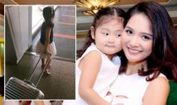 Con gái Hoa hậu Hương Giang đi máy bay 50 lần dù mới hơn 3 tuổi