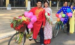 Màn rước dâu độc đáo bằng xe đạp trong đám cưới ở Tây Ninh