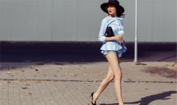 Lệ Hằng khoe chân dài miên man xuống phố